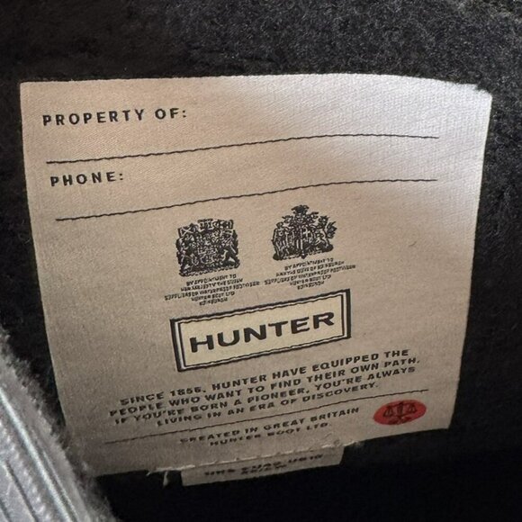 Hunter Original Tall Insulated Rain Boots Black Size 10 US (EU 42/UK 8) … - Picture 2 of 9